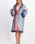 Silk-Cotton Kimono Robe