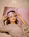 Premium Pure Mulberry Silk Pillowcase and Eye Mask Set