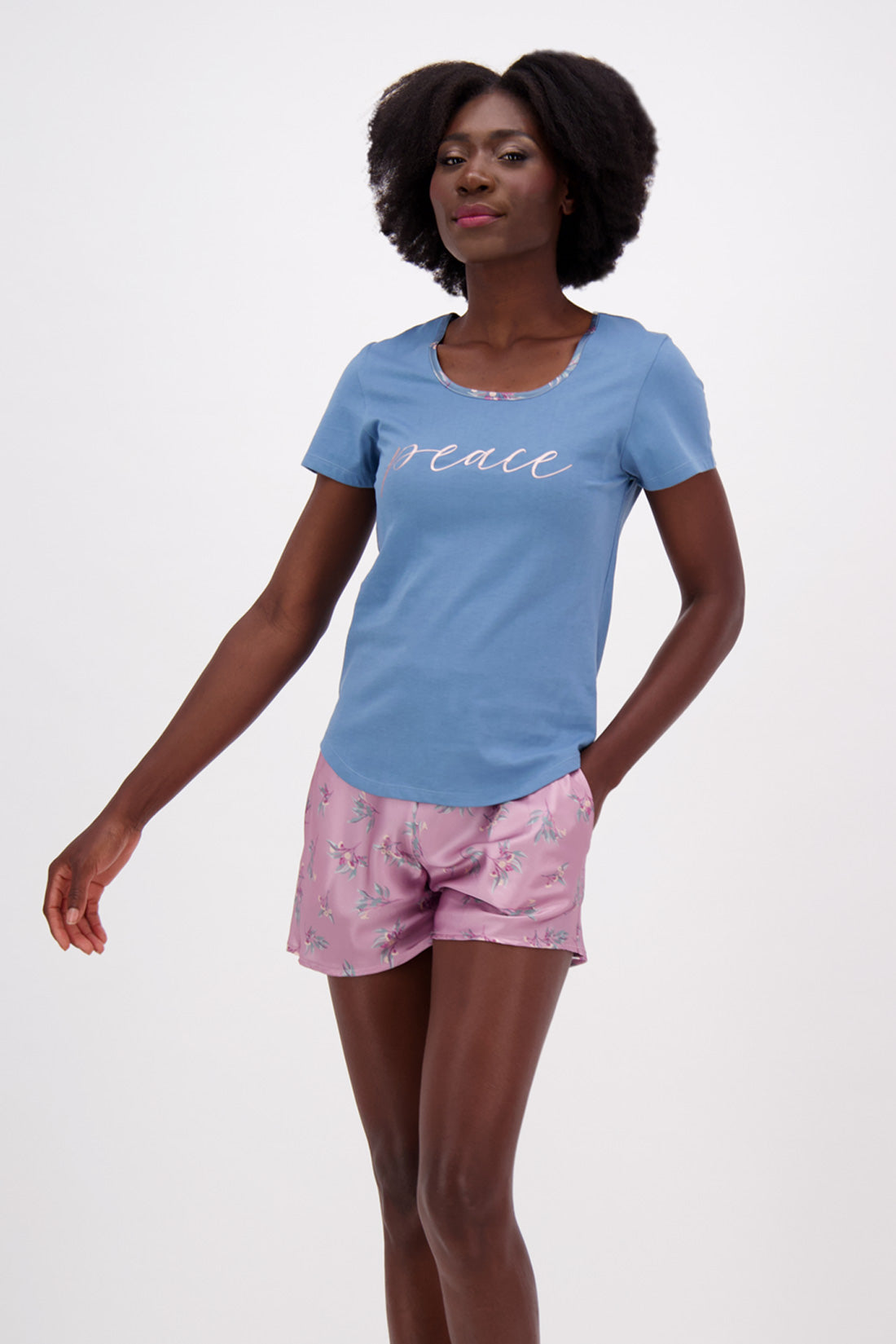 Sleep Set - Silk Shorts and Super-Cotton Tee – Pure Dreamwear