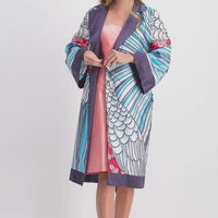 Silk-Cotton Kimono Robe