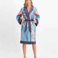 Silk-Cotton Kimono Robe