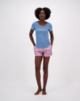 Sleep Set - Silk Shorts and Super-Cotton Tee